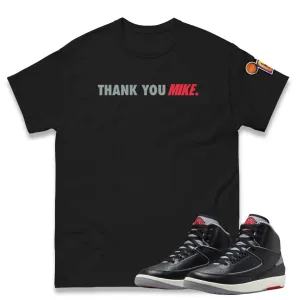 RETRO 2 BLACK CEMENT THANK YOU SHIRT