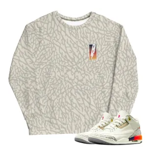 Retro 3 J.Balvin Sunsets Crackle Sweatshirt