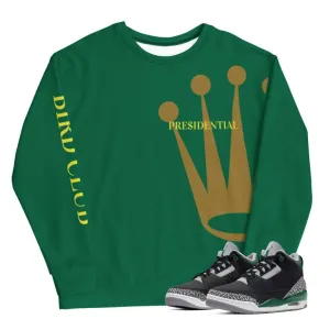 Retro 3 Pine Green matching Fleece