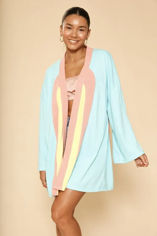 Retro arch terry cloth novelty robe *Online Only*