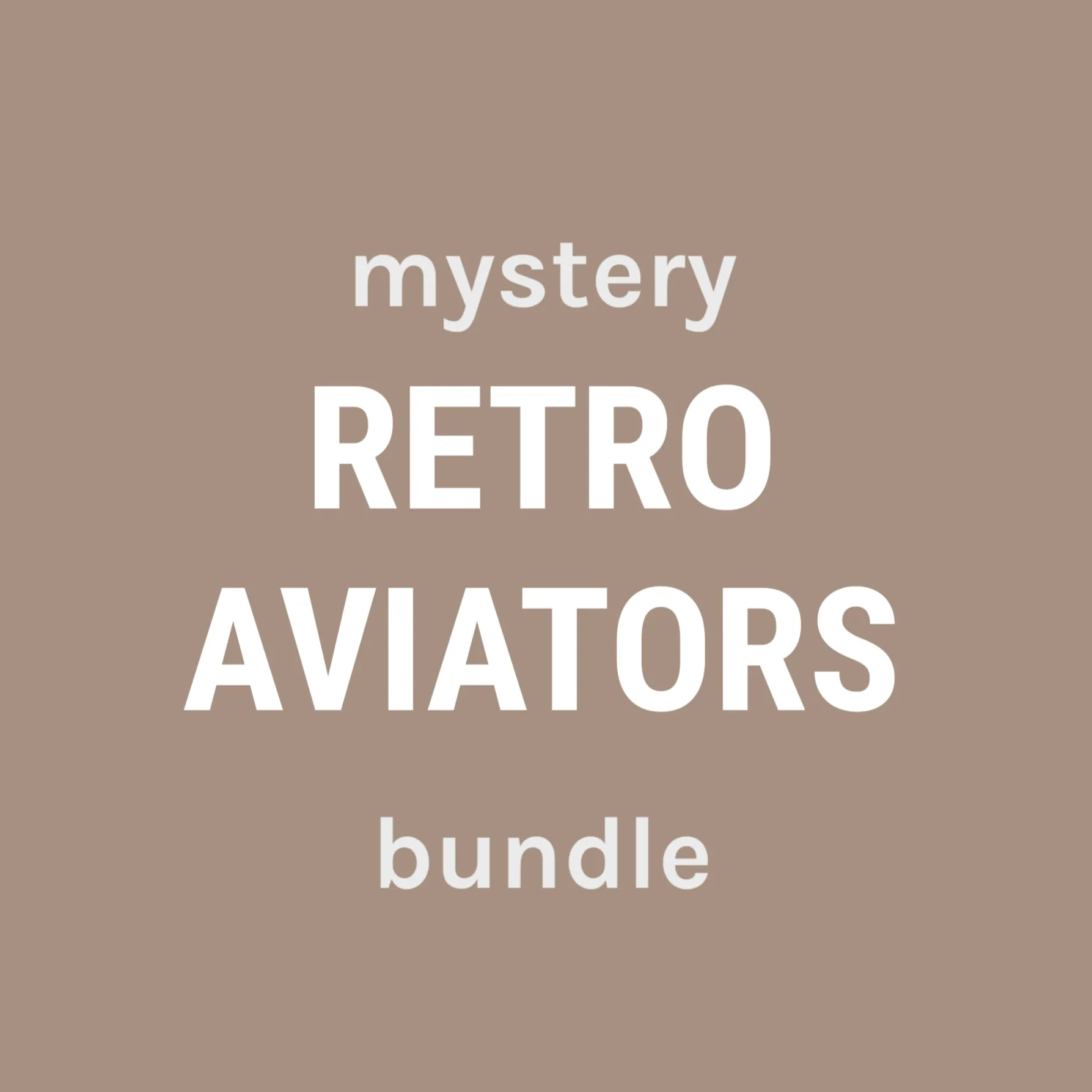 Retro Aviators 3-Piece Mystery Bundle