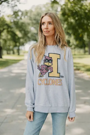 Retro Brand x Blond Genius - Iowa State ISU Cyclones Sweatshirt in Vintage Heather Grey