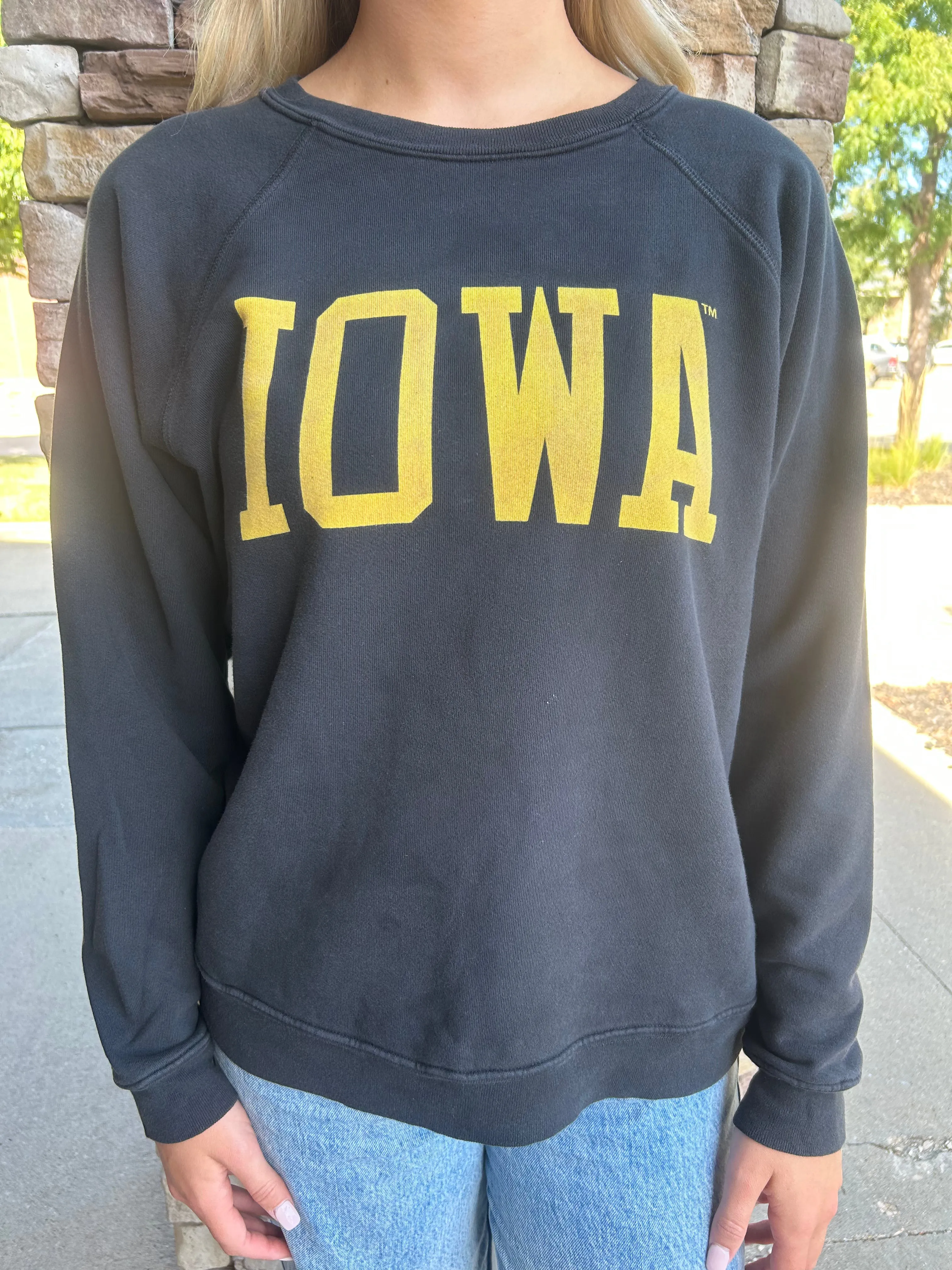 Retro Brand x Blond Genius - Iowa Sweatshirt in Black