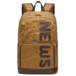 Retro Canvas Backpack Rucksack Large Capacity Laptop Bag(B20 Earth Yellow)