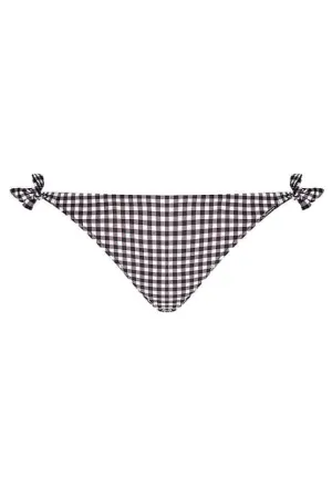 Retro Check Tie Side Bikini Bottoms