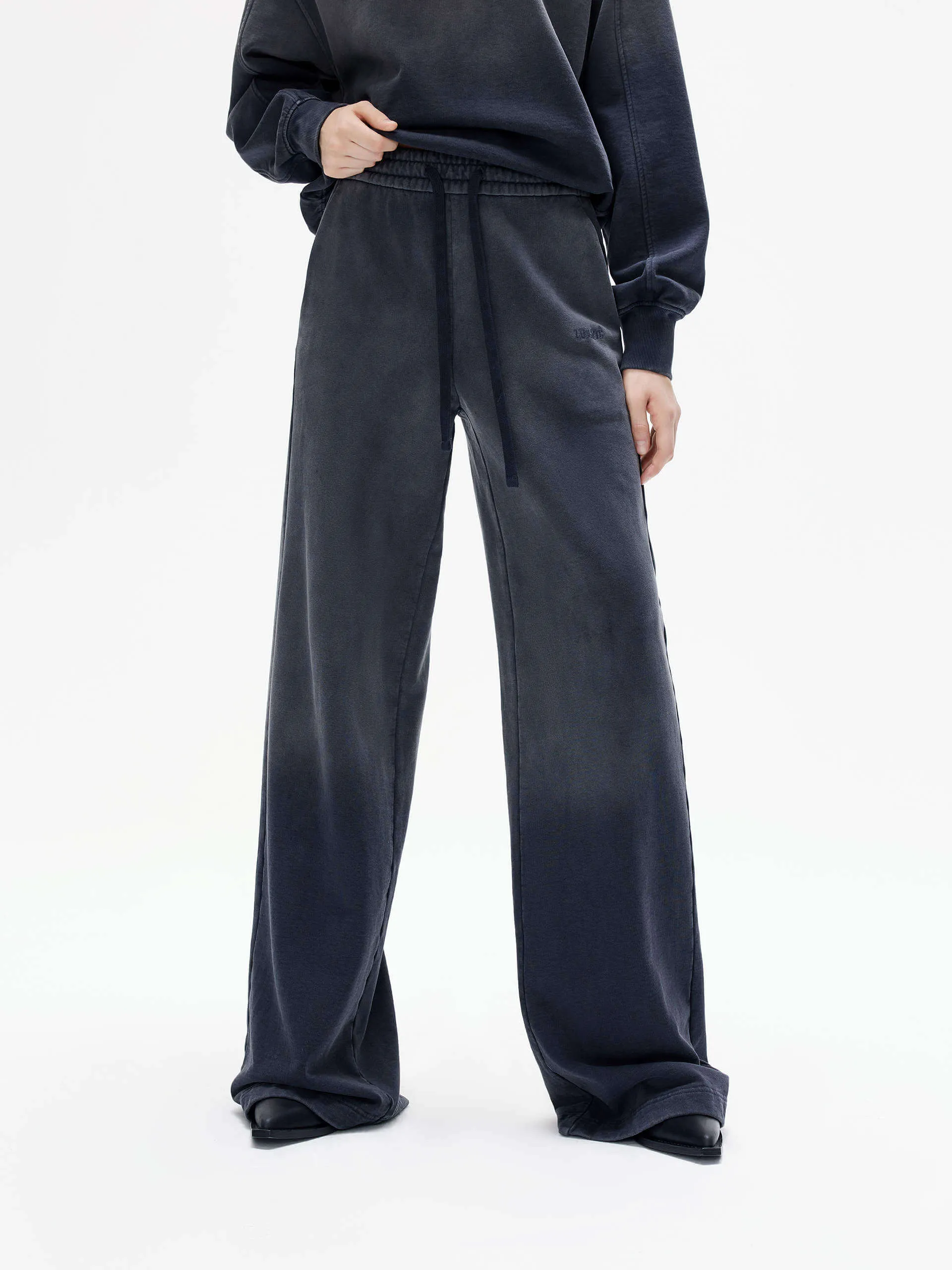 Retro Drawstring Waist Pants