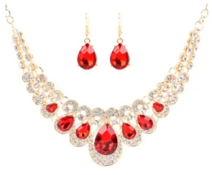 Retro ethnic style jewelry set crystal gem fashion jewelry