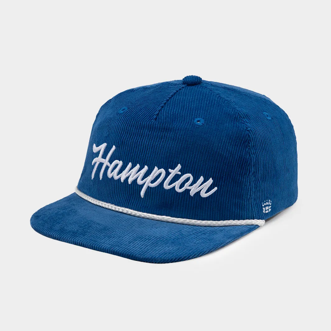 Retro-Inspired Hampton Script Corduroy Hat