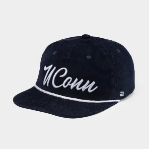 Retro-Inspired UConn Script Corduroy Hat