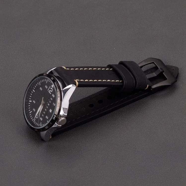 Retro Leather Straps Compatible with the Garmin Vivomove HR & HR Sports