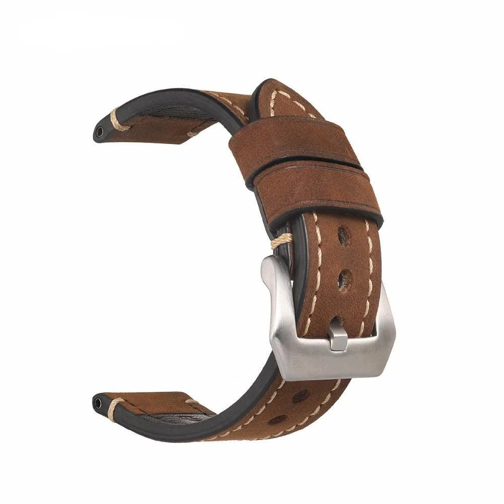 Retro Leather Straps Compatible with the Garmin Vivomove HR & HR Sports