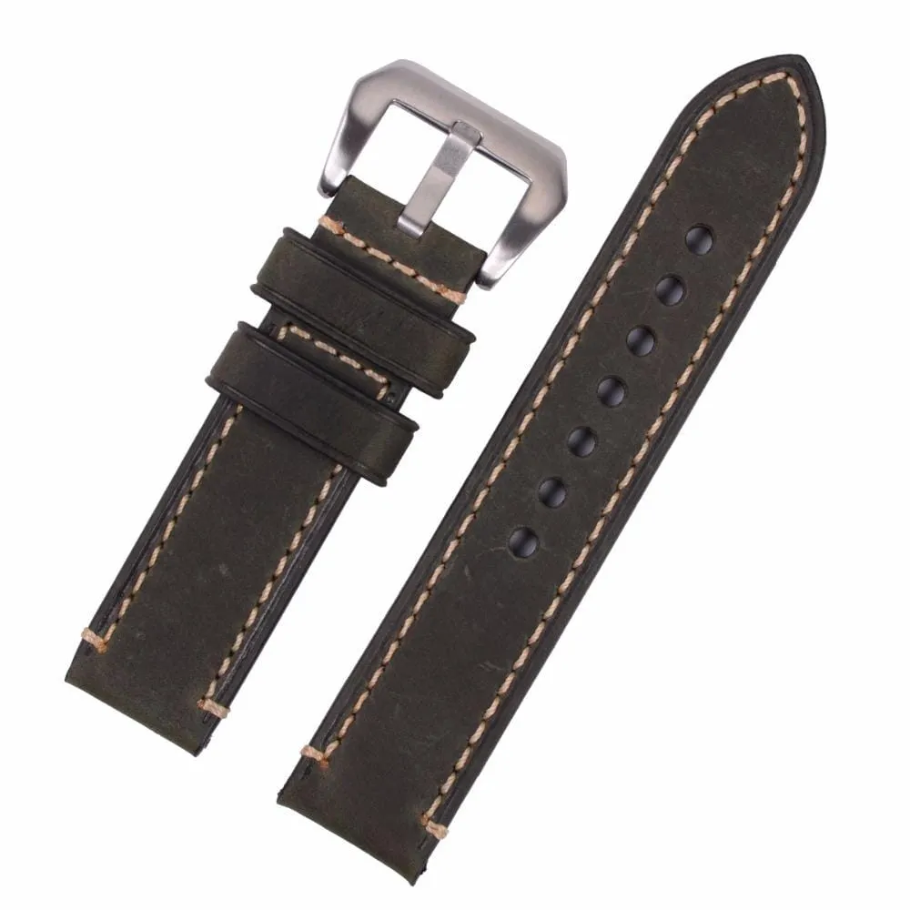 Retro Leather Straps Compatible with the Garmin Vivomove HR & HR Sports