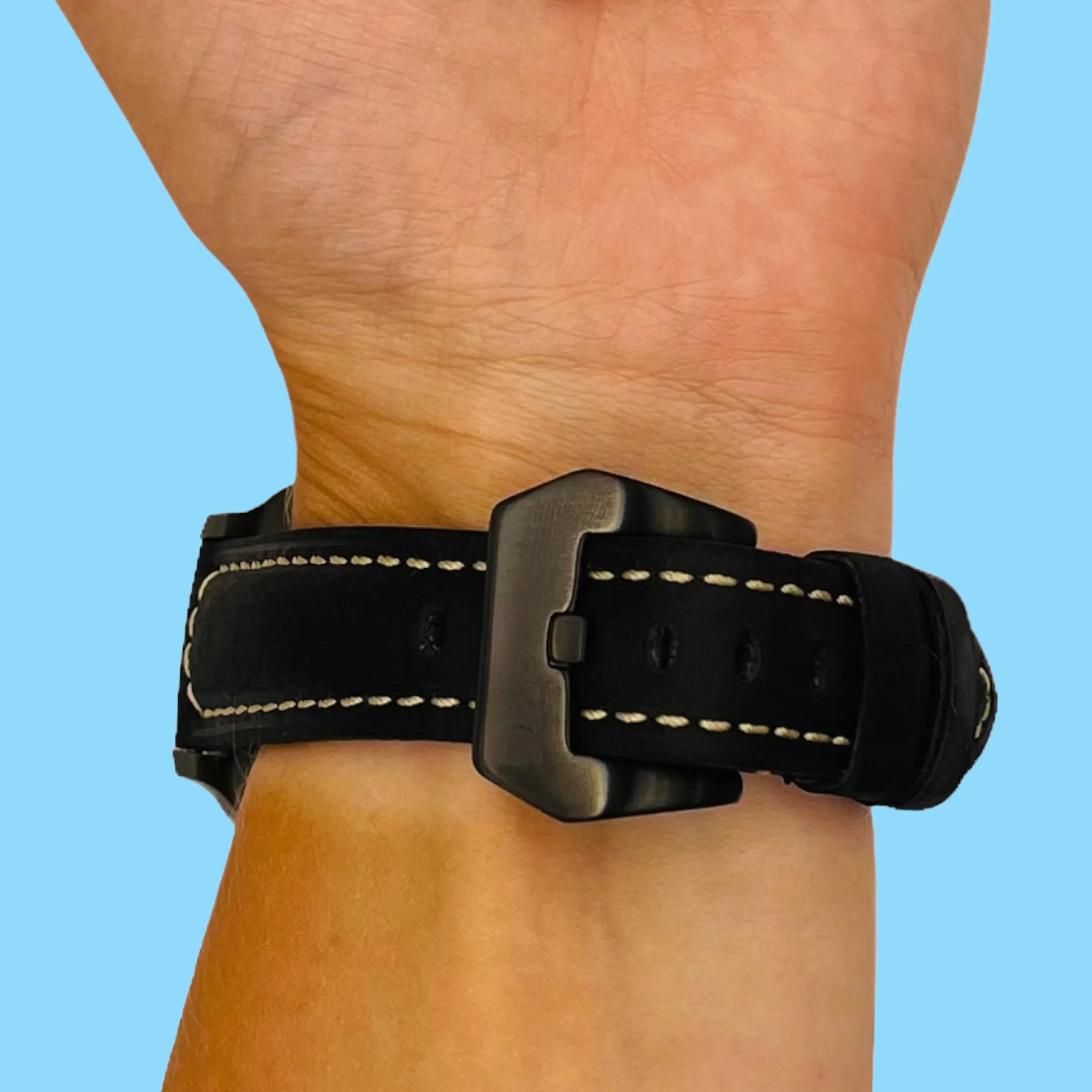 Retro Leather Straps Compatible with the Garmin Vivomove HR & HR Sports