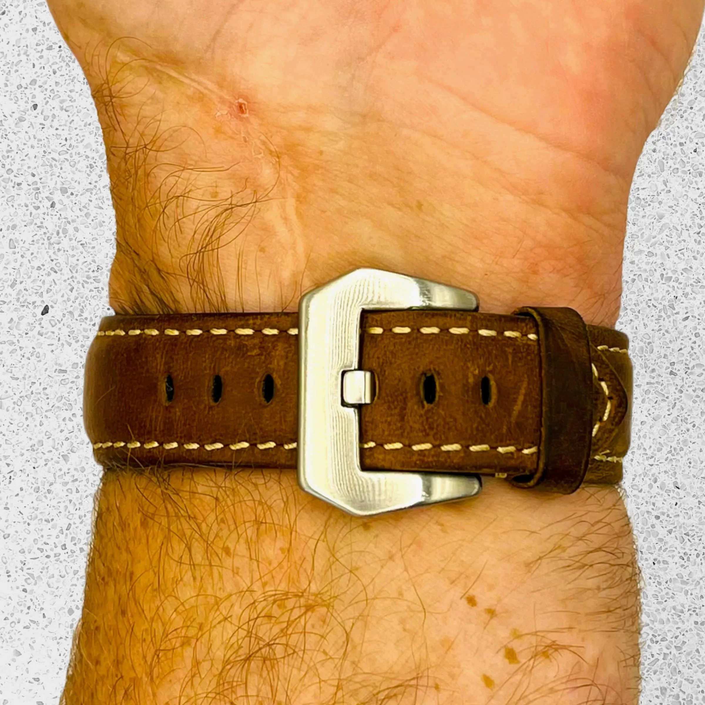 Retro Leather Straps Compatible with the Garmin Vivomove HR & HR Sports