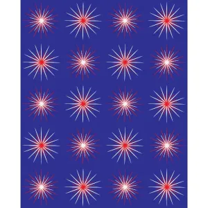 Retro Starbursts Printed Backdrop