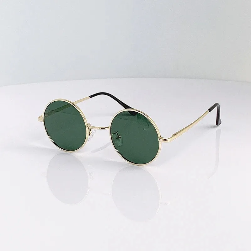 Retro Vintage Round Polarized Sunglasses Men