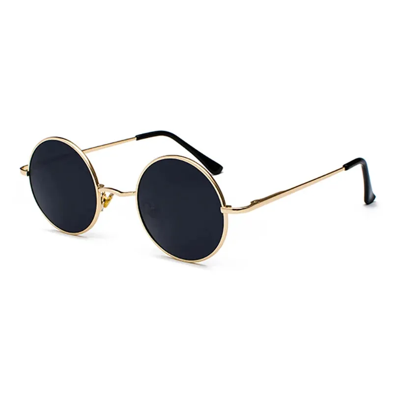 Retro Vintage Round Polarized Sunglasses Men