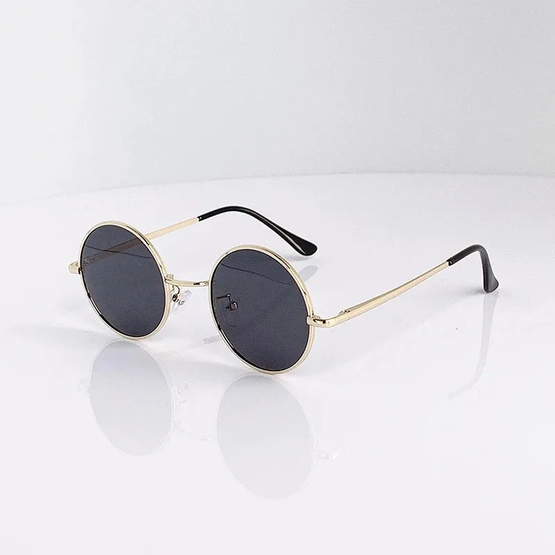 Retro Vintage Round Polarized Sunglasses Men