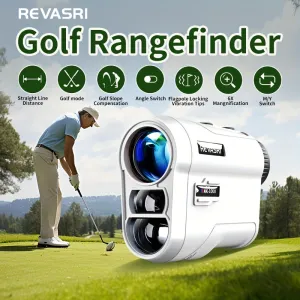 REVASRI Golf Rangefinder Pin Lock Slope Switch Rechargeable Battery 1000YDS