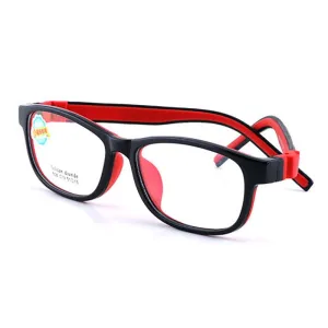 Reven Jate Unisex Children's Full Rim Square Tr 90 Silicone Eyeglasses 508