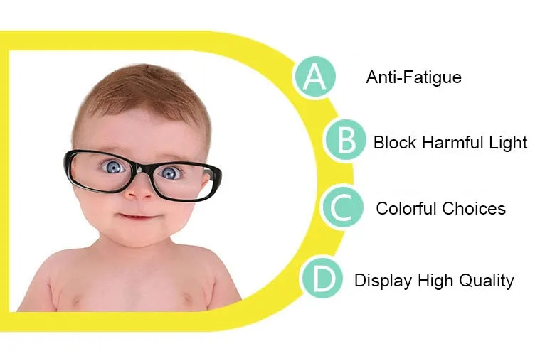 Reven Jate Unisex Children's Full Rim Square Tr 90 Silicone Eyeglasses 5685