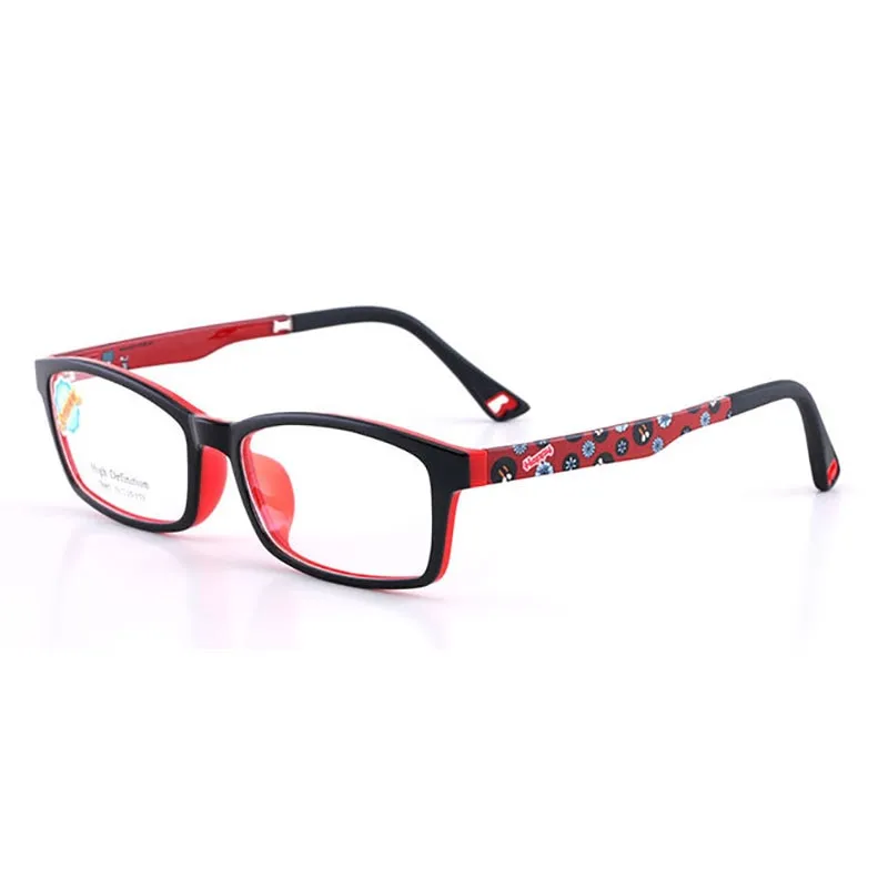 Reven Jate Unisex Children's Full Rim Square Tr 90 Silicone Eyeglasses 5685