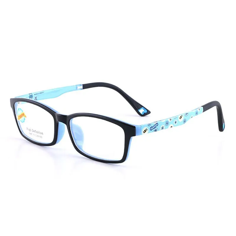 Reven Jate Unisex Children's Full Rim Square Tr 90 Silicone Eyeglasses 5685