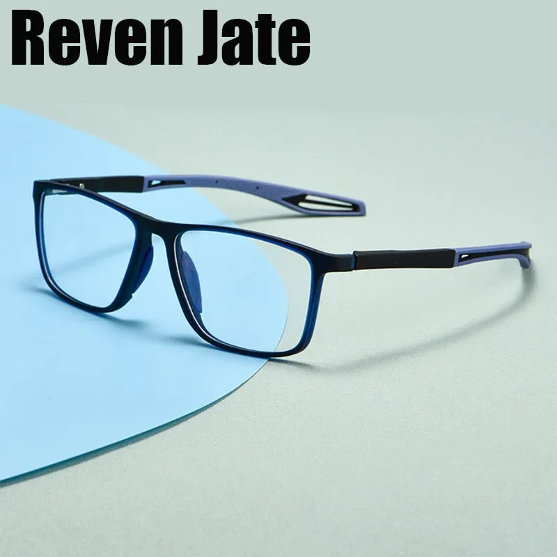 Reven Jate Unisex Full Rim Square Tr 90 Sport Eyeglasses 1019r