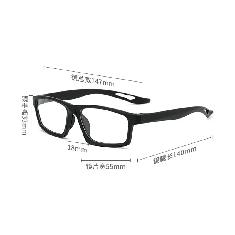 Reven Jate Unisex Full Rim Square Tr 90 Sport Eyeglasses 1219