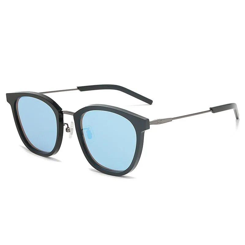 Reven Jate Unisex Square Acetate Polarized Sunglasses 2201