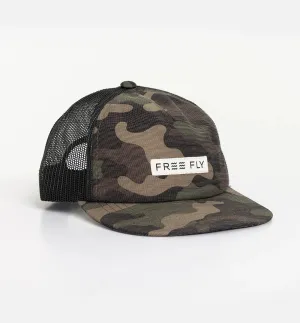 Reverb Packable Trucker Hat - Woodland Camo