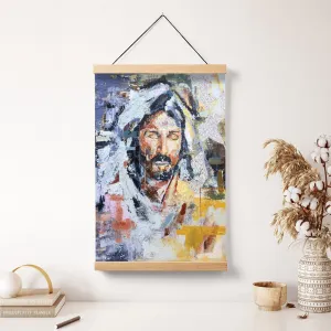 Reverently Quietly Hanging Canvas Wall Art - Jesus Picture - Jesus Portrait Canvas - Religious Canvas