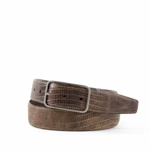 Reversible Burnished Lizard Grain Belt