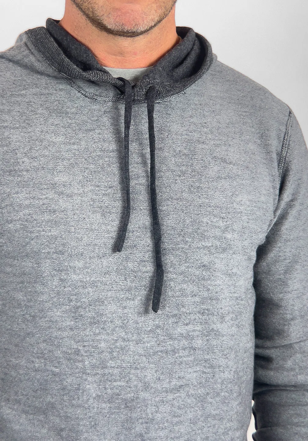 Reversible Italian Extra-Fine Merino Wool Hoodie Sweater