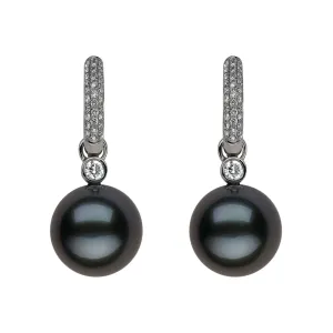 Reversible Pearl & Diamond Earrings