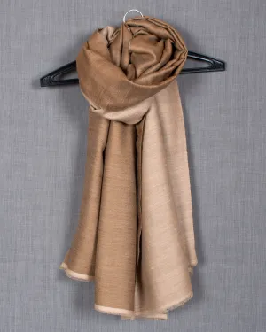 Reversible Scarves, Pashmina Wraps, Beige Shawls, Handmade Cashmere, Real Kashmiri Shawls, 28x80" - DENTON