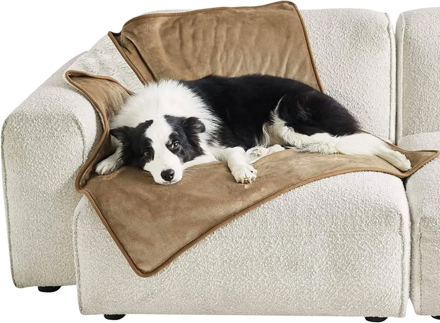 Reversible Sherpa and Microfiber Fleece Dog Blanket