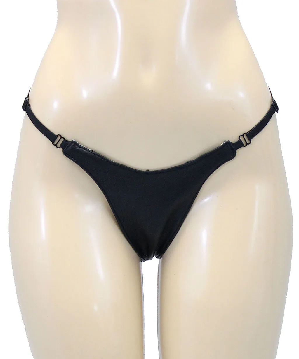 Reversible Snake & Leather G-String #UG421RX