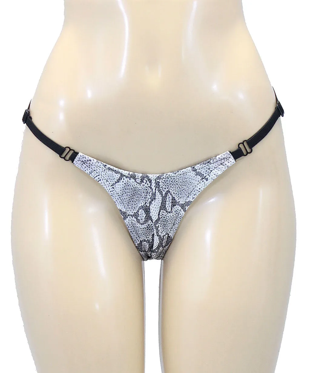 Reversible Snake & Leather G-String #UG421RX