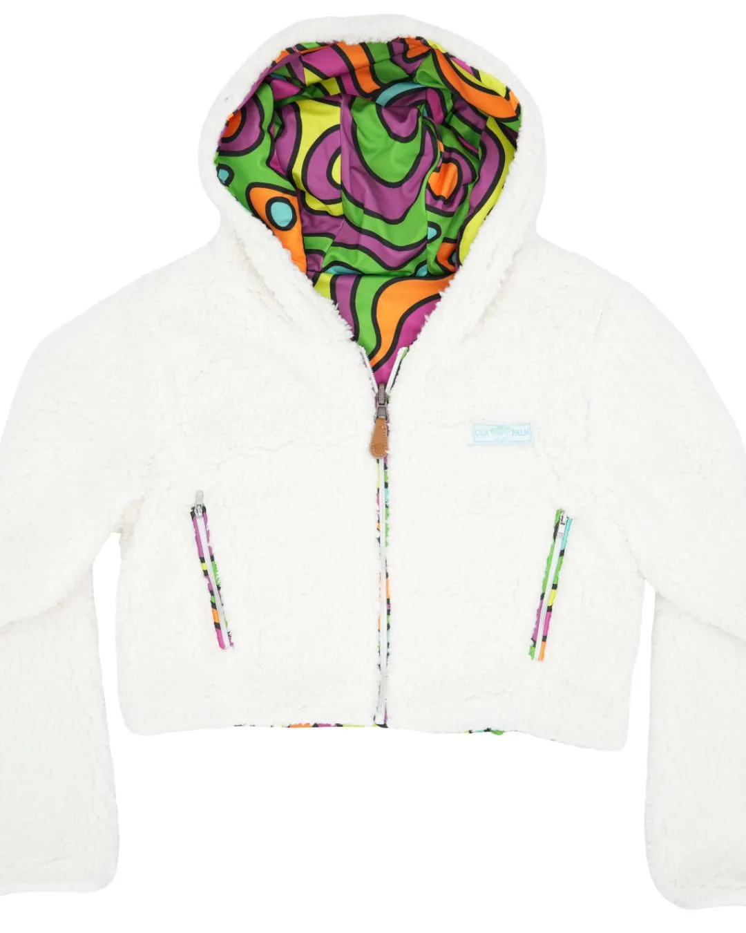 Reversible Womens Full Zip Hoodie