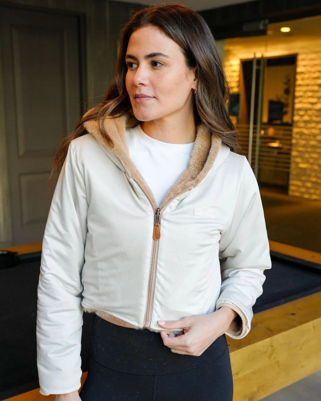 Reversible Womens Full Zip Hoodie