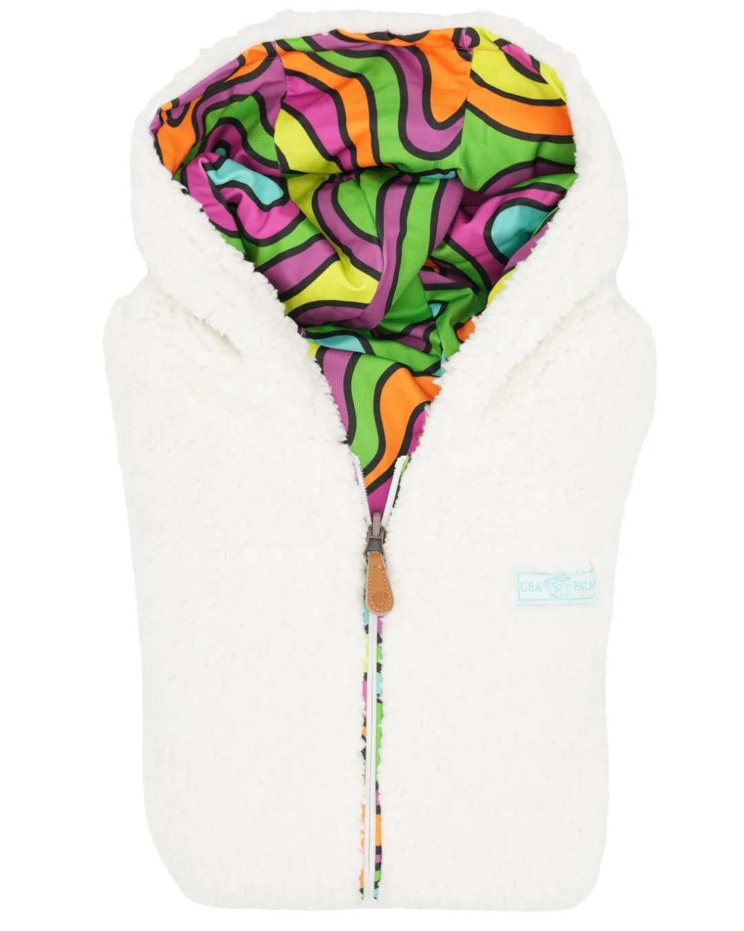 Reversible Womens Full Zip Hoodie