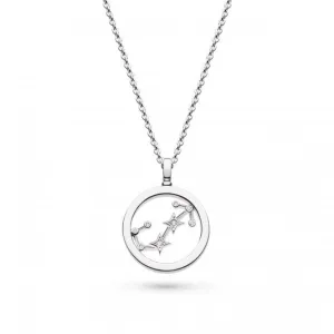 Revival Céleste Constellation Zirconia Rhodium Plated Scorpio 18" Necklace 90471SCO