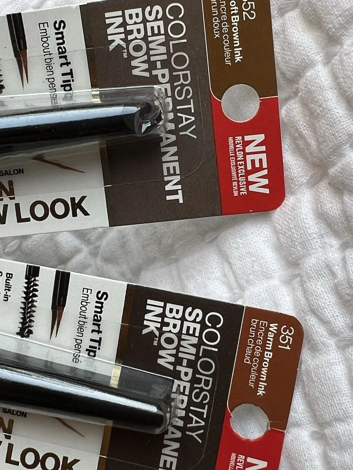 Revlon Colorstay Semi-Permanent Brow Ink, 351 Warm Brown Ink, 352 Soft Brown Ink