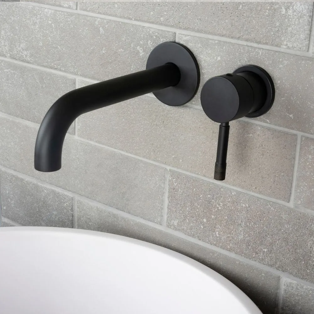 Revolution 2-hole concealed basin mixer, matt black