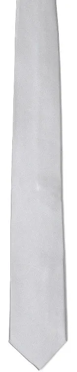 Revolution Silver Silk Wedding Tie