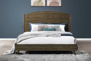 Rex - 5/0 Queen Panel Bed - Walnut