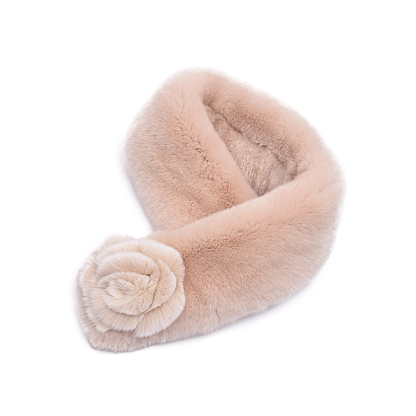 Rex rabbit fur scarf female winter fur scarf suction buckle flower double-sided warm real fur