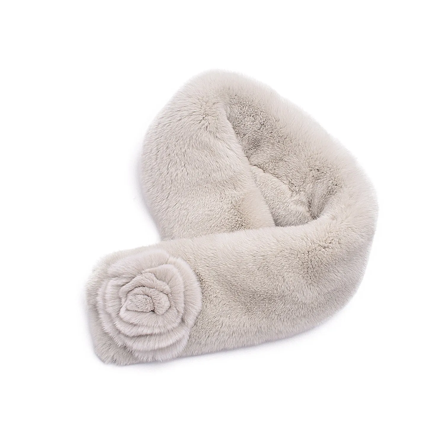 Rex rabbit fur scarf female winter fur scarf suction buckle flower double-sided warm real fur