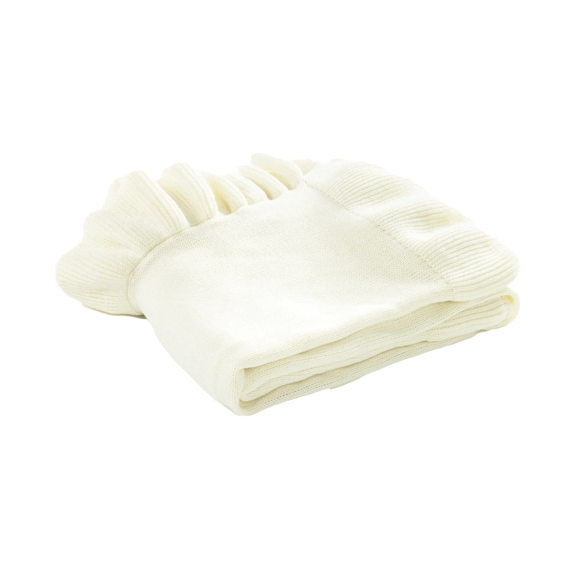 Reyna Soft Knitted Ruffle Throw Blanket